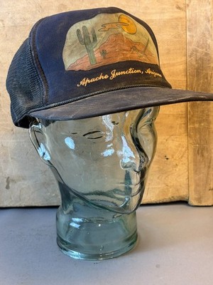 Vtg 70s 80s Apache Junction Arizona Snapback Trucker Hat Cap Adjustable #90