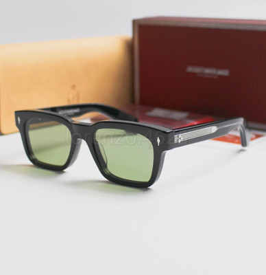 Jacques Marie Mage MOLINO Black Frame Green Lens 51-19 Sunglasses New With Case