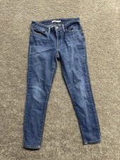 Levis 711 Skinny Jeans Women's Tag Size 27 Blue Medium Wash Denim 28x26