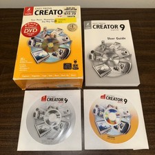 Roxio Easy Media Creator 9 Suite Guide And CD Discs Complete