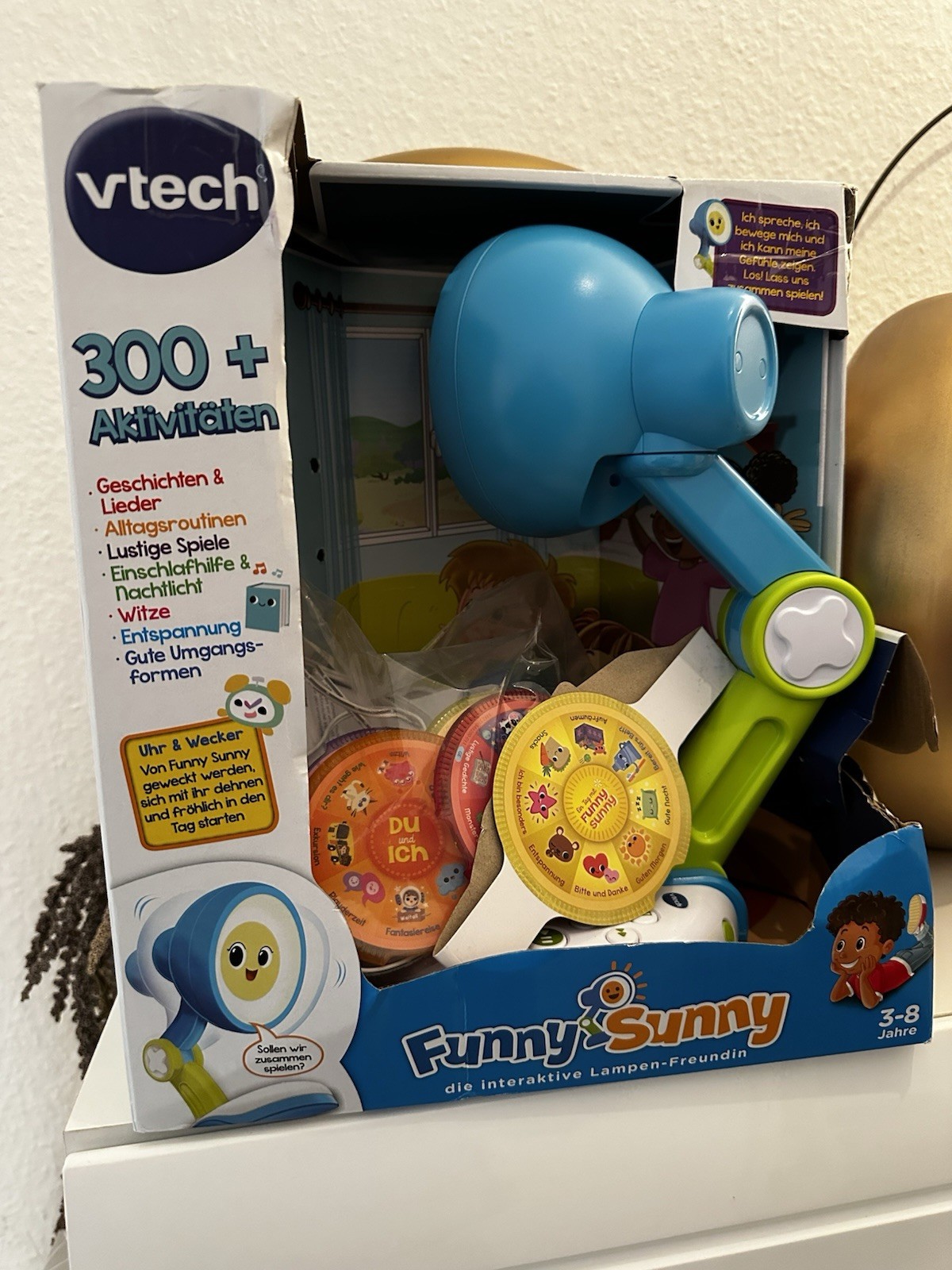 VTech Funny Sunny Interaktive Lernlampe Lernspielzeug Kinder