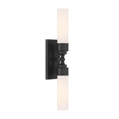 Crystorama Lighting Group WLX-302 Wilcox 2 Light 25'' Tall LED - Black