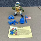 1991 TMNT Mutant Military Lieutenant Leo Figure Complete Vintage Playmates
