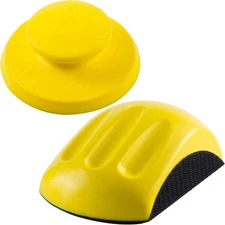 20 Pack Hook Loop Hand Sanding Block 5 In Mouse Round Sanding Holder Sanding Pad