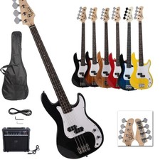 Professional 4 String GP Electric Bass Guitar School Band with 20W AMP