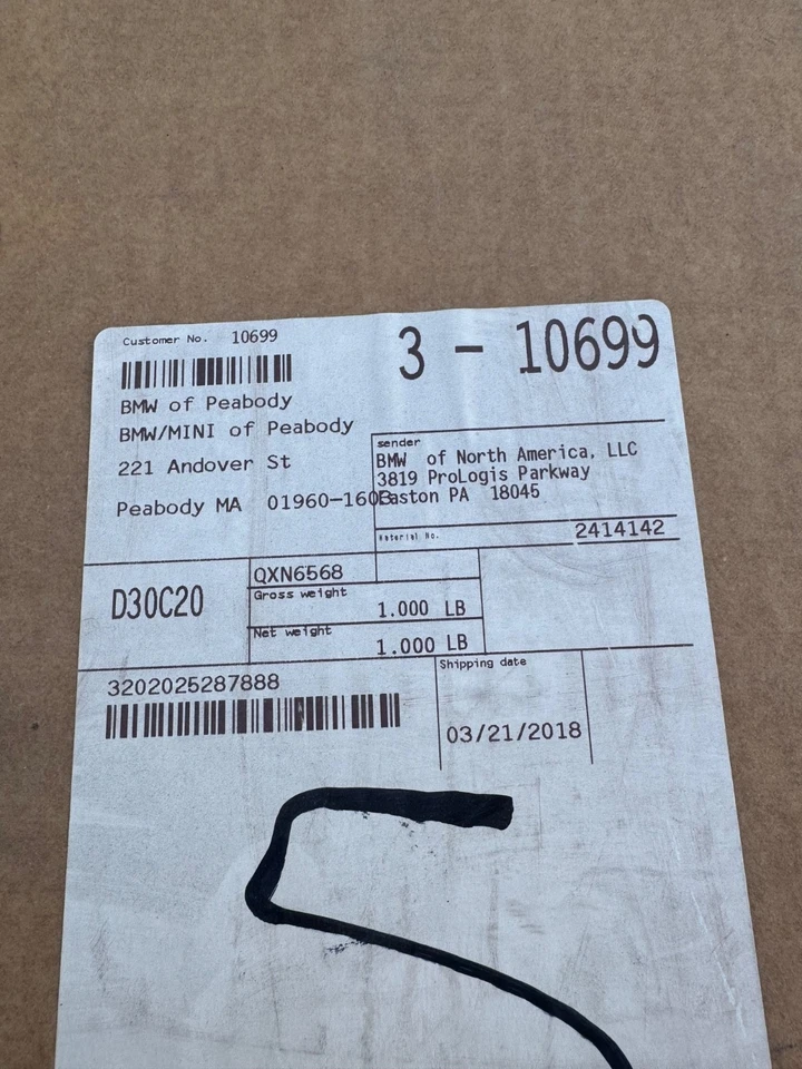 NEW BMW M5 F90 Rear Trunk Lid Carbon Fiber Spoiler Lip Assembly 2018 - 2023 OEM - Image 3 of 3