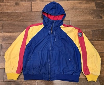 Vintage Polo Ralph Lauren Uni Crest Color Block Striped Hood