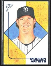 Gerrit Cole 2021 Topps Gallery Modern Artists Blue /99 #MA-12 New York Yankees