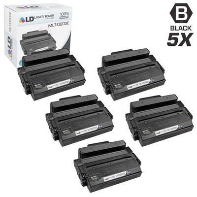LD 5PK MLT-D203E Extra High Yield Black Toner for Samsung SL-M3820DW SL-M4070FR