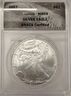 2007 AMERICAN SILVER EAGLE $1 ANACS MS 69