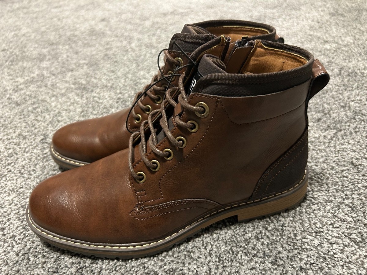 Steve Madden Men\'s Chocolate Brown Boots REID Dark Brown Lace-Up Lug Men main image 3
