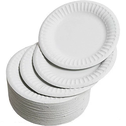 KINGFISHER DISPOSABLE PAPER PARTY PLATES WHITE 18cm 7" & 23cm 9" x 100 x 200 x500 lot