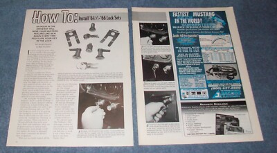 1964-1/2 65 66 Ford Mustang Lock Set Replacement How-To Tech Info Article