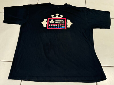 Defquon.1 Festival Shirt Tour 2012 Size XL Gabber Thunderdome Hardstyle T-shirt