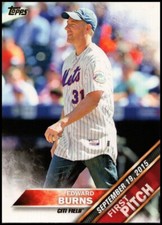  2016 Topps Baseball First Pitch #FP13 Edward Burns 