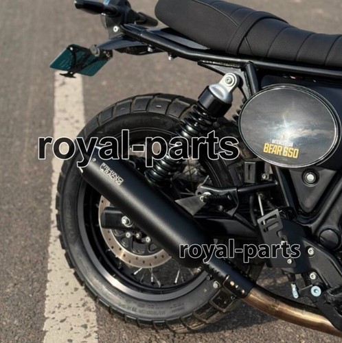 "RHINO RACING EXHAUST SCRAMJET V1, BLACK" FIT FOR ROYAL ENFIELD BEAR 650 - 第 24/24 張圖片
