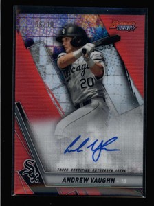 ANDREW-VAUGHN-2019-BOWMAN-039-S-BEST-RED-REFRACTOR-ROOKIE-AUTOGRAPH-AUTO-10-FC3606