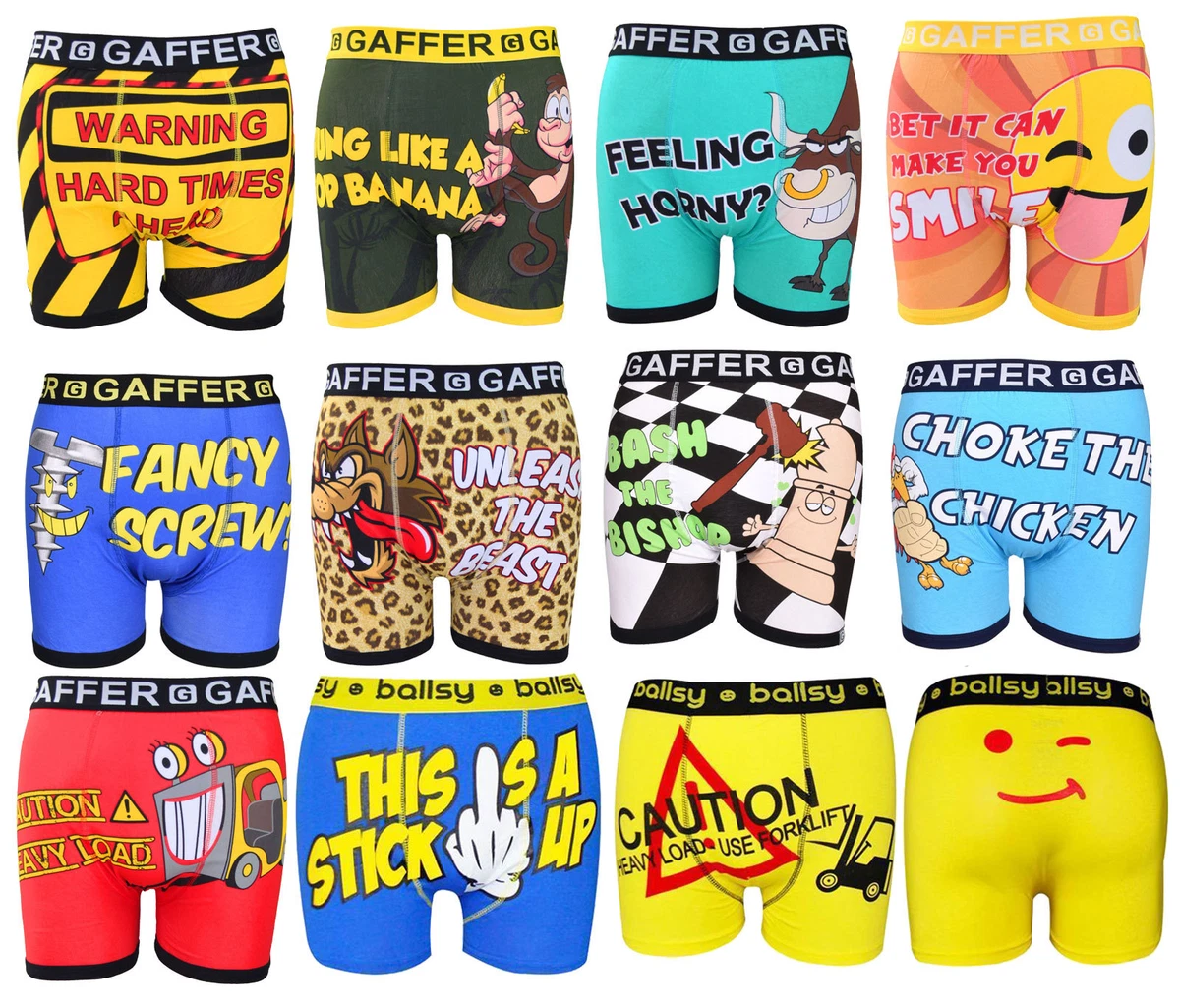 Mens Designer Novelty Rude Boxers Trunks Funny Christmas Gift Shorts  Underwear