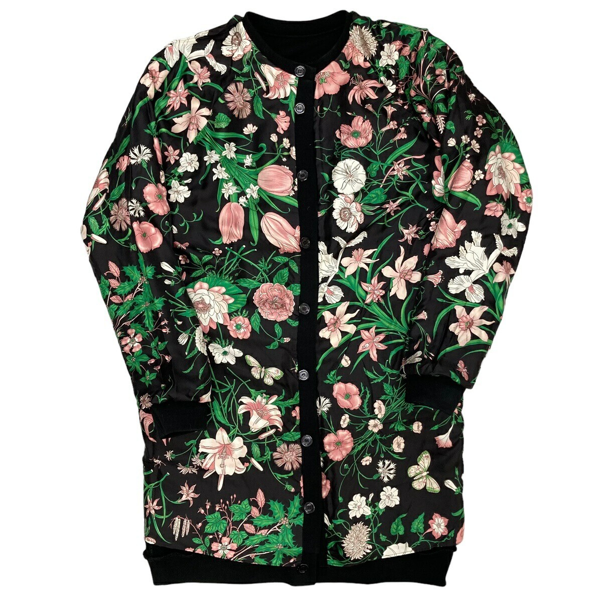 Gucci 581167 Long Cardigan Tennis Reversible Black Size M