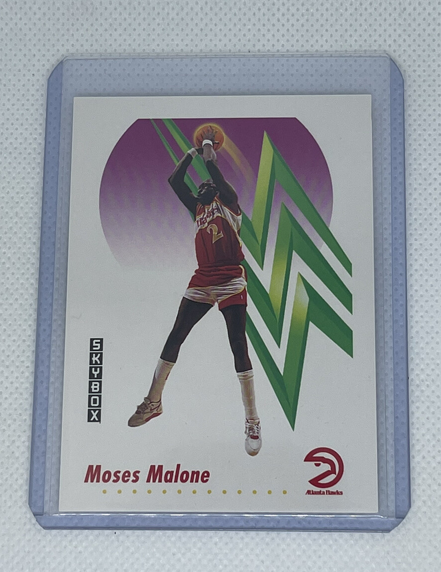 Moses Malone 1991-92 SkyBox #4 Atlanta Hawks
