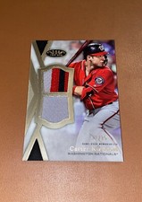 2020 TOPPS TIER ONE CARTER KIEBOOM DUAL PATCH RELIC SSP CARD /25 NATIONALS