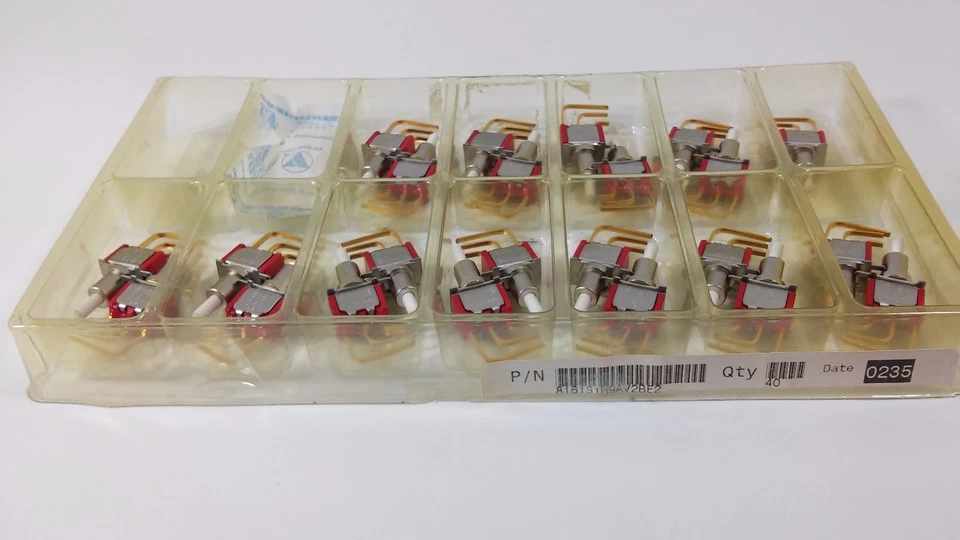 1 Pcs C&K Switch Pushbutton SPST On-(On) 0.4 VA MAX Heavy Duty 3 Gold Pins - Image 4 of 4