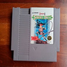 NES Nintendo Entertainment System, 1988 Castlevania 2 II Simons Quest cartucho