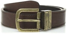 Dockers Boys' Reversible Dress and Casual Belts, Brown/Black BrasMedium