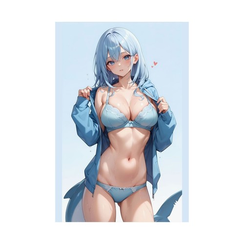 Anime Waifu Poster, Japanese Manga Art Print, Anime Lover Gift, Otaku Room - Picture 19 of 21