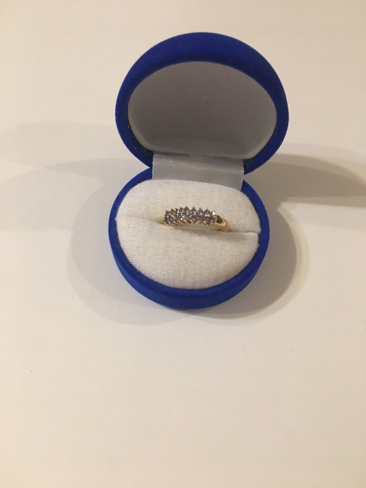 Tanzanite 14k solid gold ring, size 7, stamped 14k - image 2