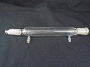 CHEMGLASS Glass 200mm Jacket Liebig Distillation Distilling Condenser 24/40 Jt B