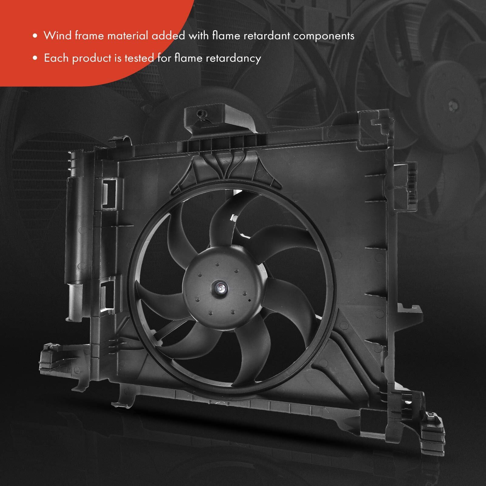 Engine Radiator Cooling Fan Assembly w/ Motor for Smart Fortwo 07-15 ...