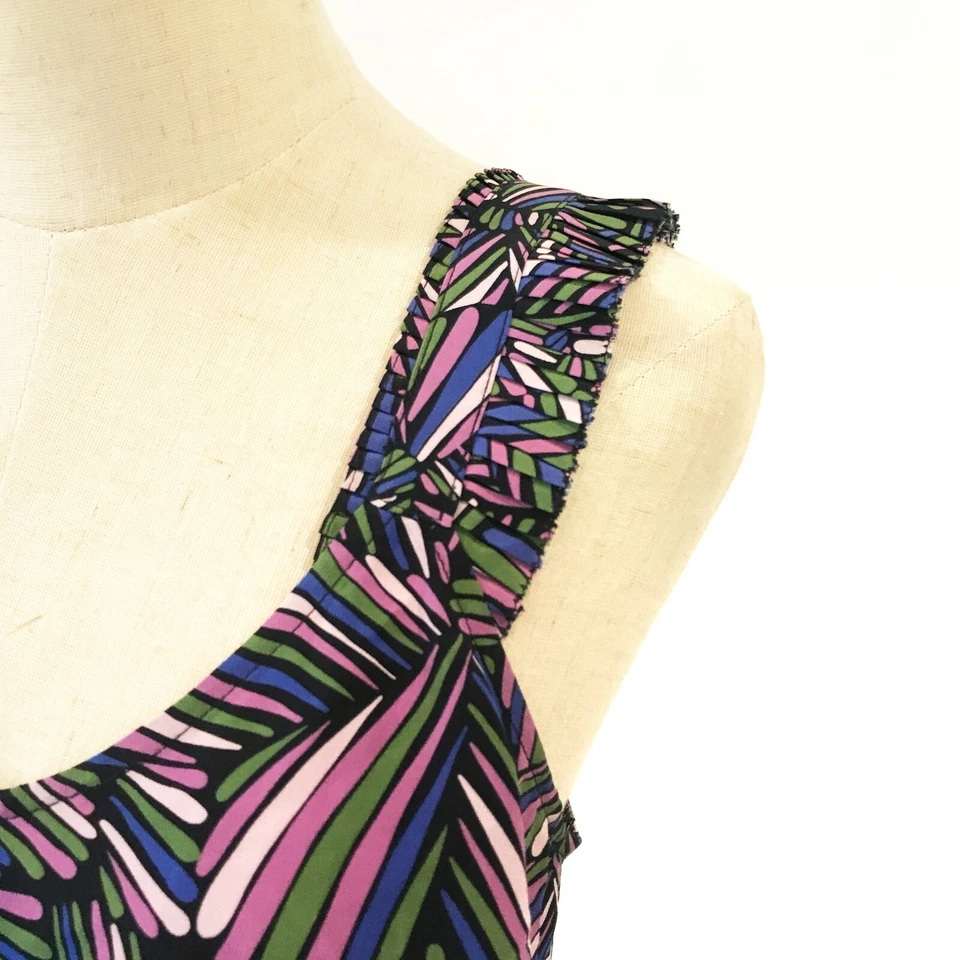 Correas plisadas Marc by Marc Jacobs púrpura estampado geométrico Arielle 100 % seda Foto 4 de 4