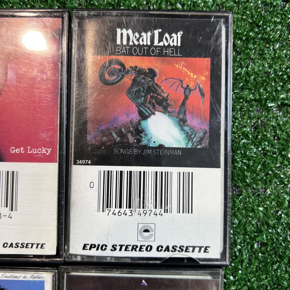 Lot Of 4 80's Rock Cassette Tapes Meatloaf Loverboy Asia Billy Squier See Desc - Image 3 of 4