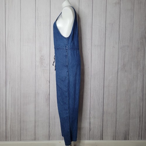 Vintage Calvin Klein Sport 80s 90s Oversized Denim Overalls Size Small - Picture 10 of 11