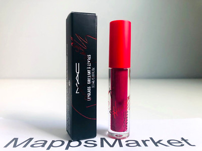 NIB MAC Viva Glam TARAJI P. HENSON Lipglass (Shimmering Fuchsia) 4.8ml/.16oz