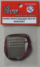 Gofer Racing 20005 x 1/24-1/25 Photo-Etch Burgundy Seatbelt