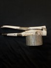 Vintage Potato Tomato Crusher Masher Metal Bone Handle 10 Inches Long 4 Wide  — photo 1