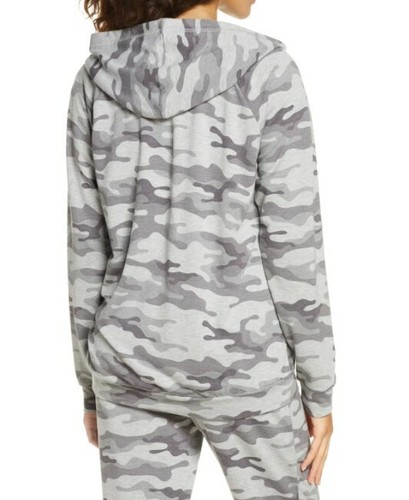 P.J. SALVAGE NWT $80 Neon Pop Camo Full Zip Hoodie Sweatshirt Sz XS - Picture 6 of 7