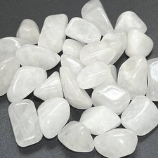 White Quartz Crystal Tumbled Stones By The Piece or Pound Wholesale