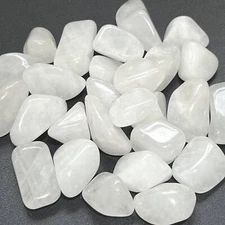White Quartz Crystal Tumbled Stones (By The Piece or Pound) Wholesale