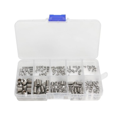 M4-M8 Assorted Stainless Steel Allen Head Socket Hex Set Grub Screw Cup Point c