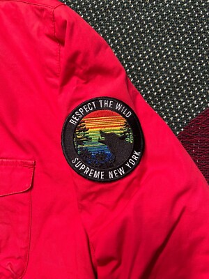 Supreme Respect The Wild Mountain Parka Red Navy Size Medium | eBay