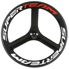 Ruota Posteriore Superteam 700C Tri Raggi Profondità 65mm Bici da Strada 3 Raggi Ruota Carbonio 