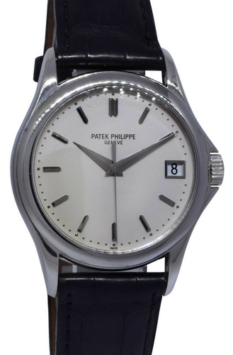 Patek Philippe Calatrava 5127 18k White Gold Mens 37mm Automat...
