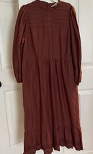 NEW WITHOUT TAGS UNIVERSAL THREAD HIGH NECK RUFFLE MIDI DRESS MEDIUM M