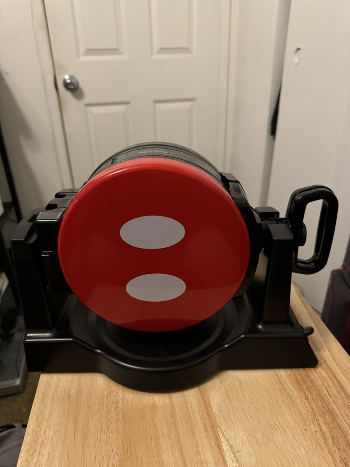 Disney Mickey Mouse 90th Anniversary Double Flip Waffle Maker Iron