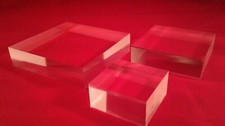 Acrylic Perspex® Blocks Retail Jewellery Display Stands Various Risers Multilist