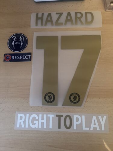 Eden Hazard #17 Chelsea 2012/13 Home European Nameset - Picture 1 of 1