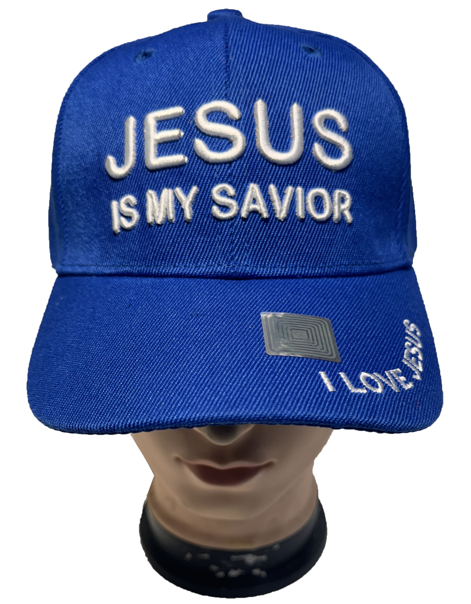 3 Cappellini Baseball 'Jesus Is LORD' &ndash; Blu Navy Con Scritta Romani 10:9 &ndash; Regalo Unisex